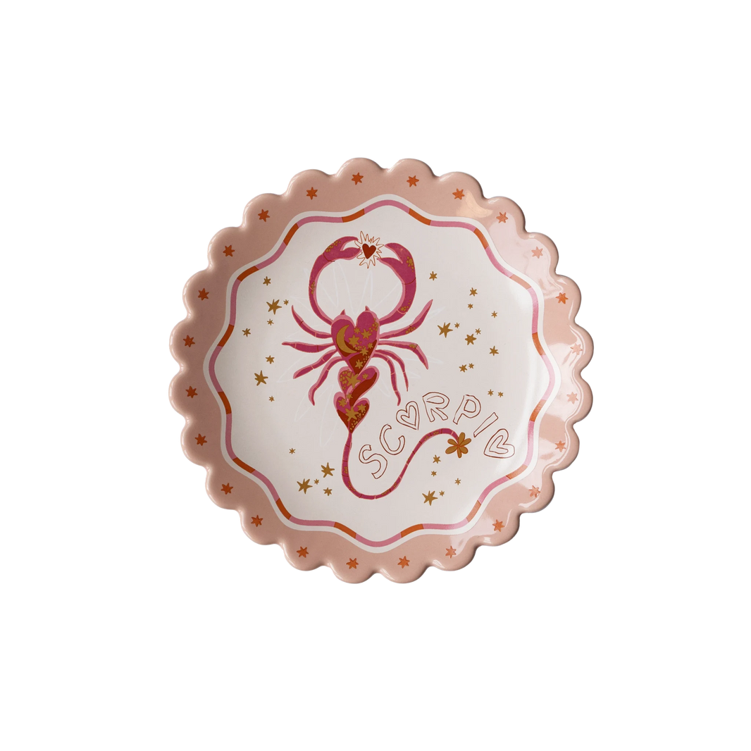 Assiette Scorpion – Signe astrologique ♏️