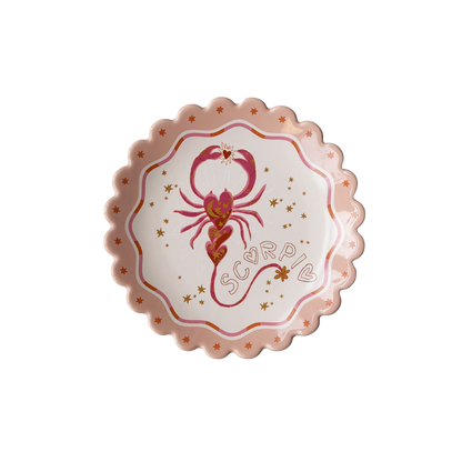 Assiette Scorpion – Signe astrologique ♏️