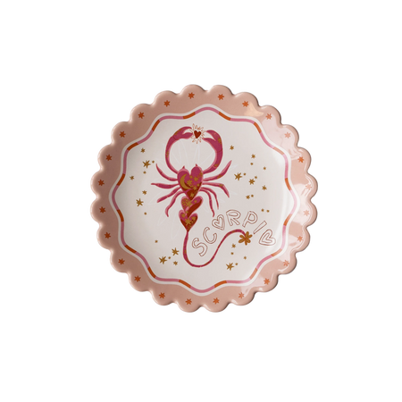 Assiette Scorpion – Signe astrologique ♏️
