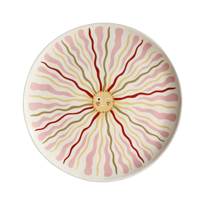 Assiette Soleil Rose