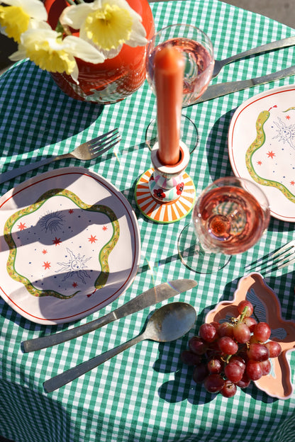 Assiette Serpent & Étoiles
