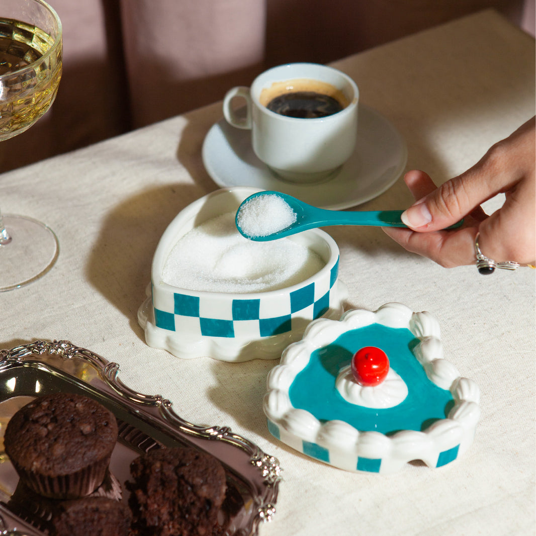 Sucrier gâteau coeur