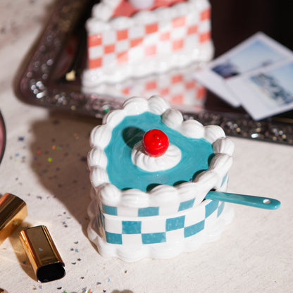 Sucrier gâteau coeur