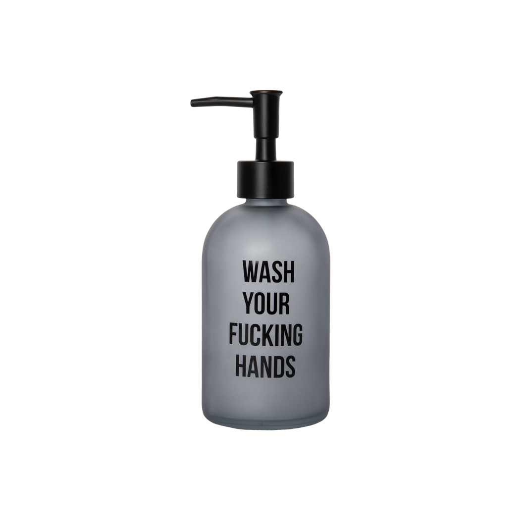 Distributeur de savon “Wash Your Fucking Hands”