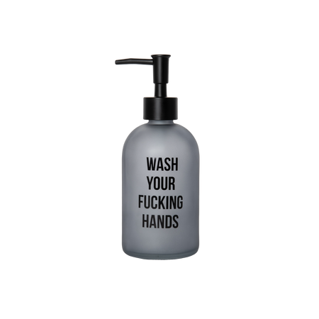 Distributeur de savon “Wash Your Fucking Hands”