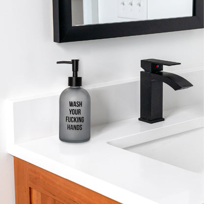 Distributeur de savon “Wash Your Fucking Hands”
