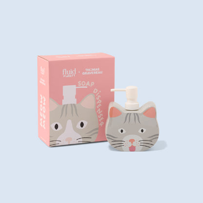 Distributeur de savon chat