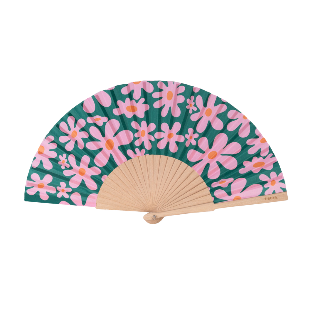 Eventail fleurs