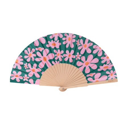 Eventail fleurs