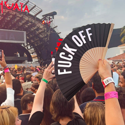 Eventail "Fuck off"