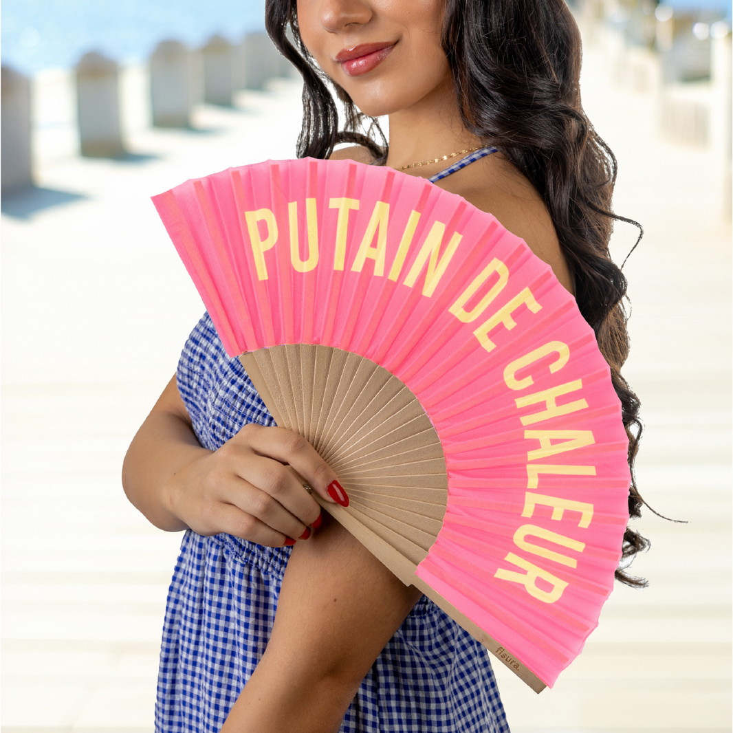 Eventail "Putain de chaleur"