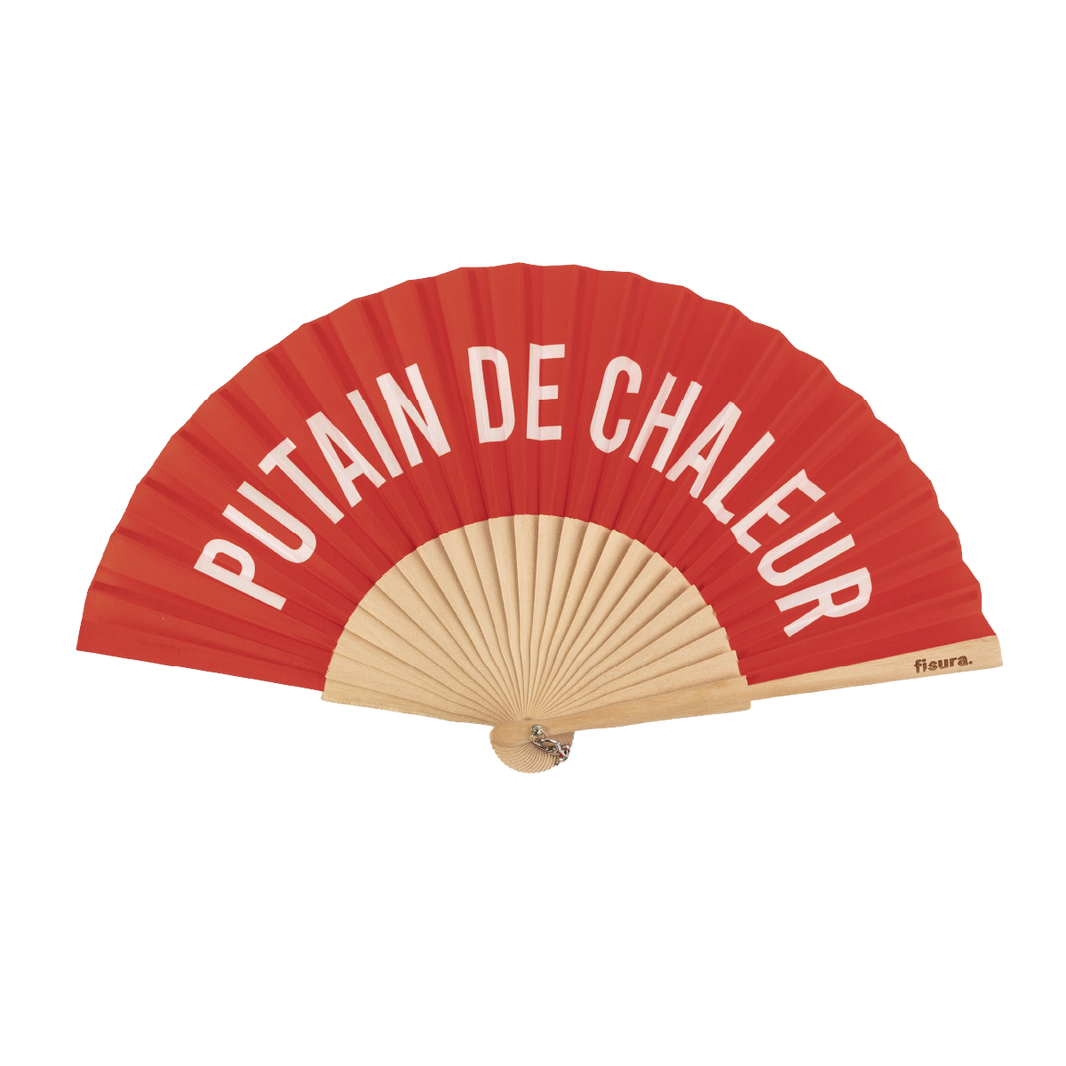 Eventail "Putain de chaleur"