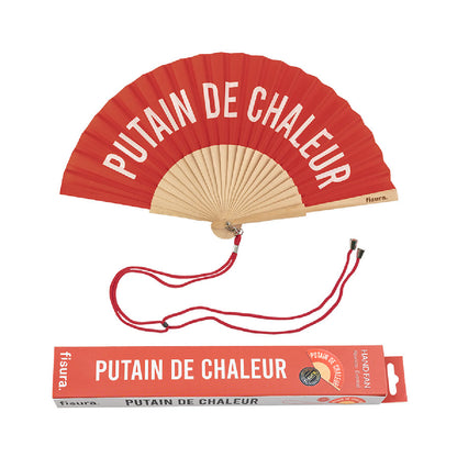 Eventail "Putain de chaleur"