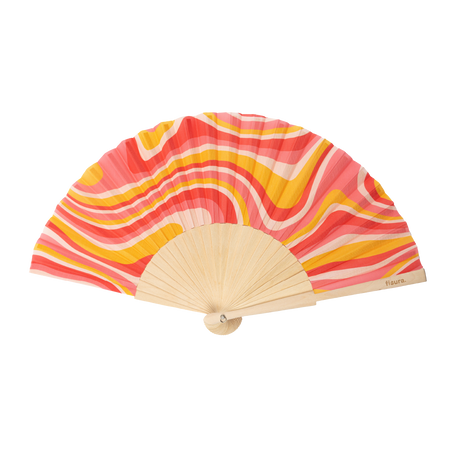 Eventails vagues colorées