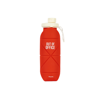 Gourde pliable "Out of office"