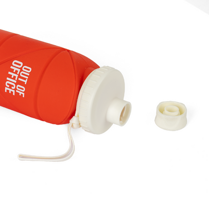 Gourde pliable "Out of office"