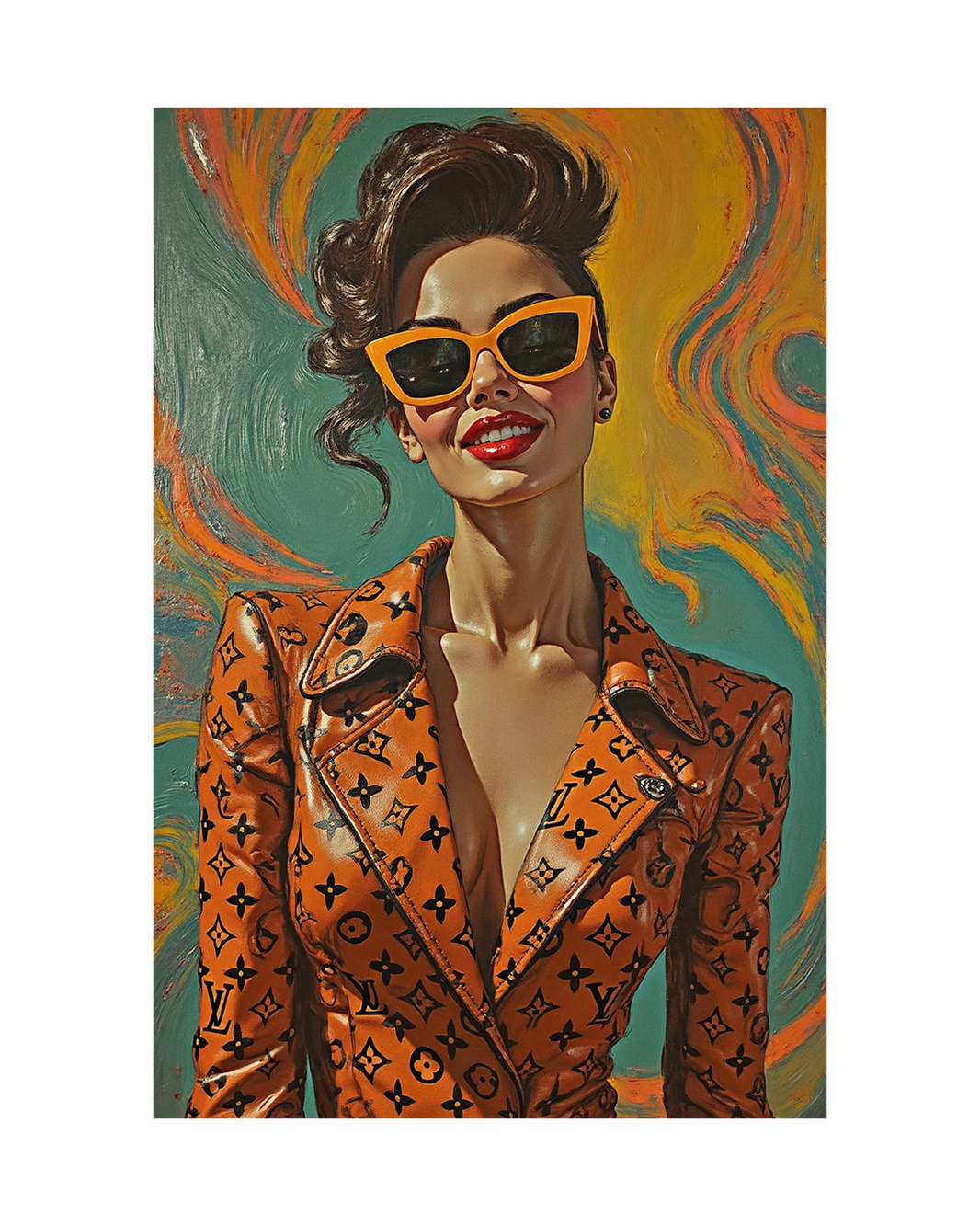 La femme Vuitton orange