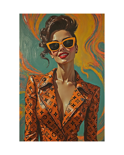La femme Vuitton orange