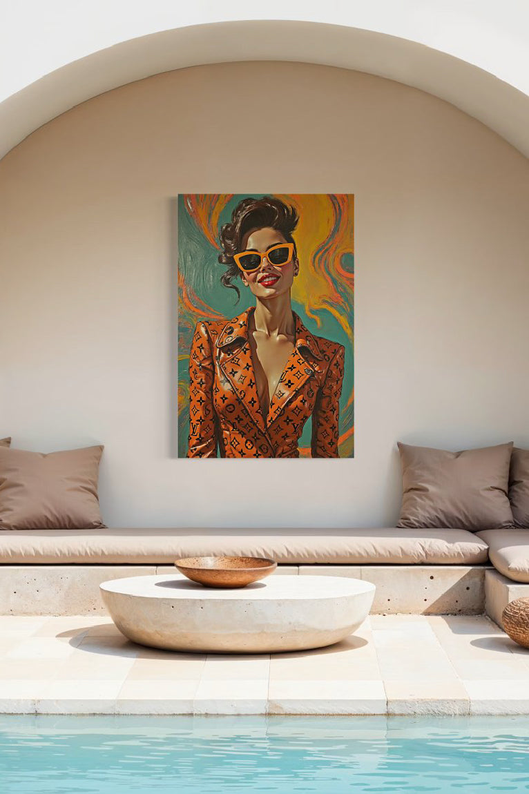 La femme Vuitton orange
