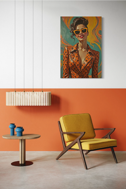 La femme Vuitton orange