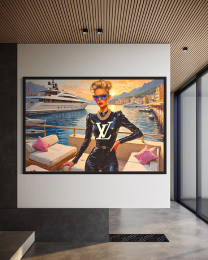 Une femme à Monaco
