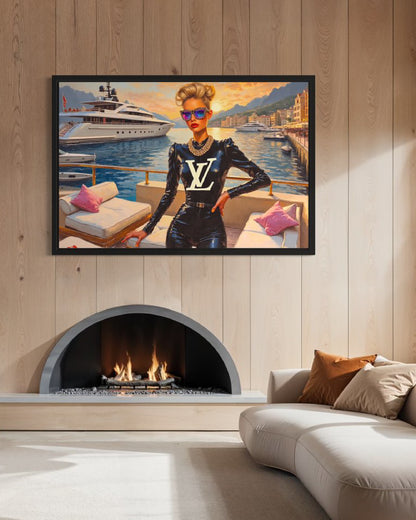 Une femme à Monaco