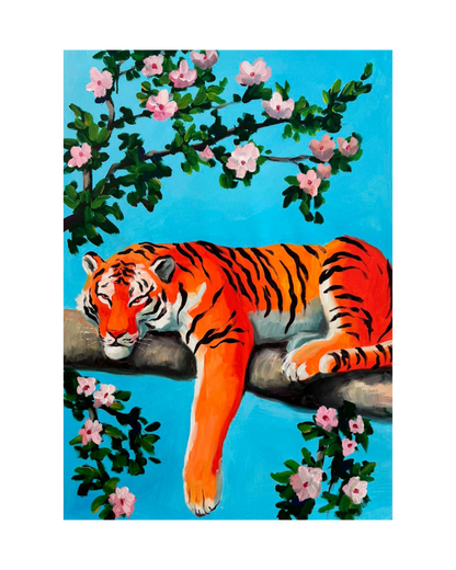 Le tigre et le cerisier