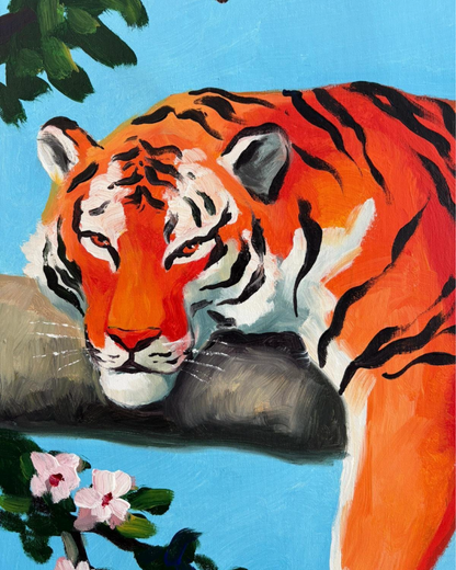 Le tigre et le cerisier