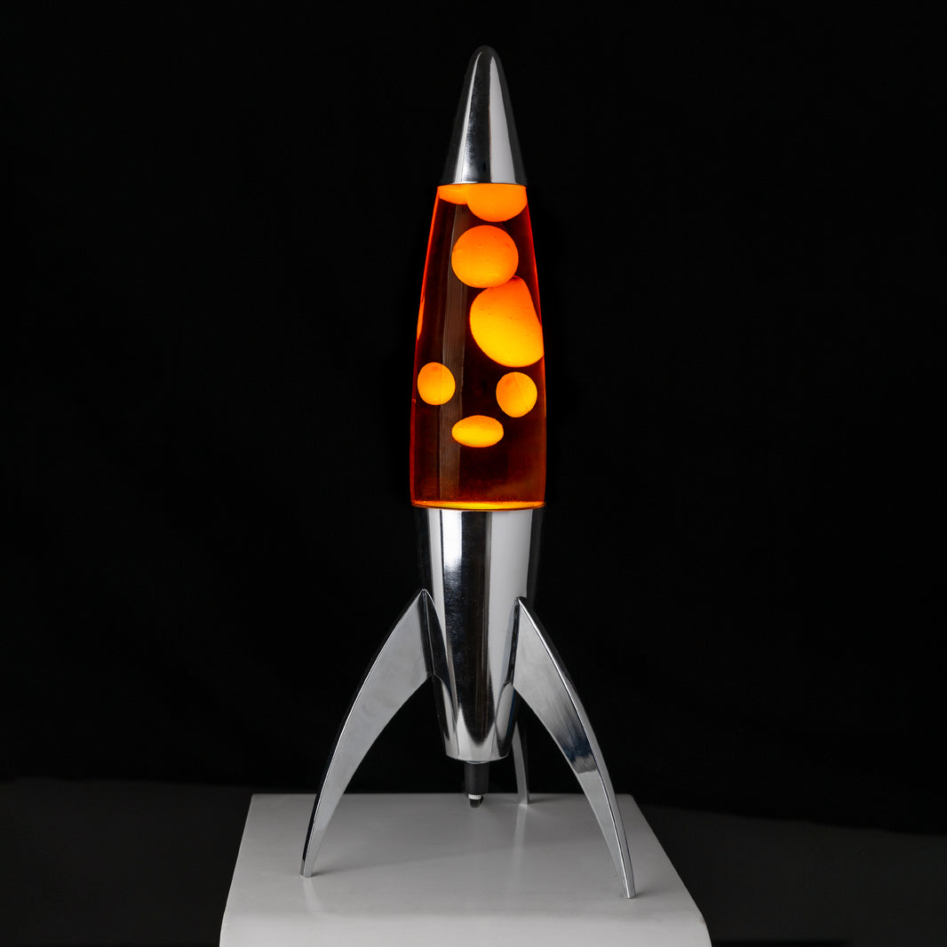 Lampe à lave fusée