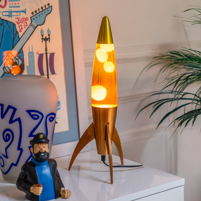 Lampe à lave fusée