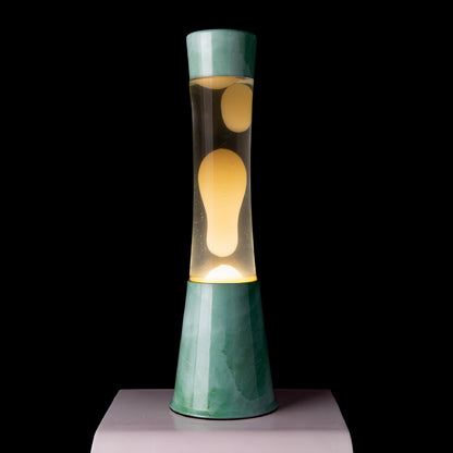 Lampe à lave vert et crème