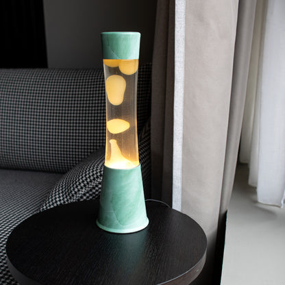 Lampe à lave vert et crème