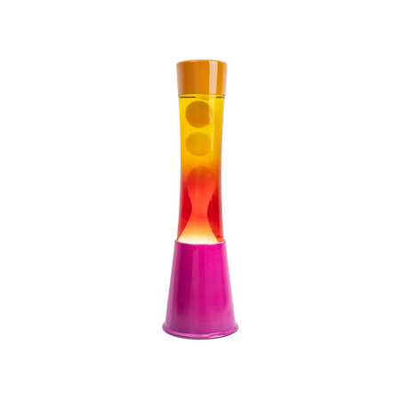 Lampe à lave rose et orange