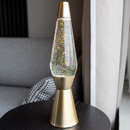 Lampe à lave paillettes