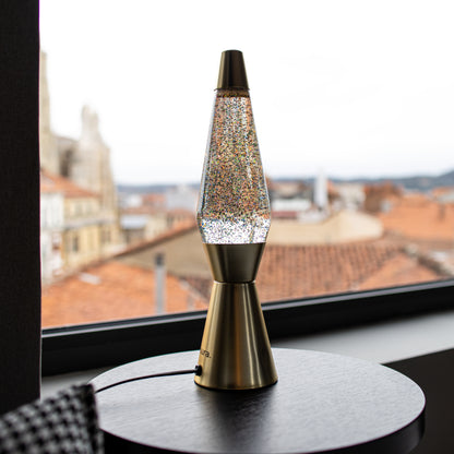 Lampe à lave paillettes