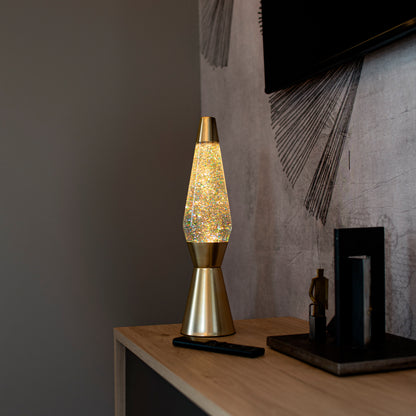 Lampe à lave paillettes