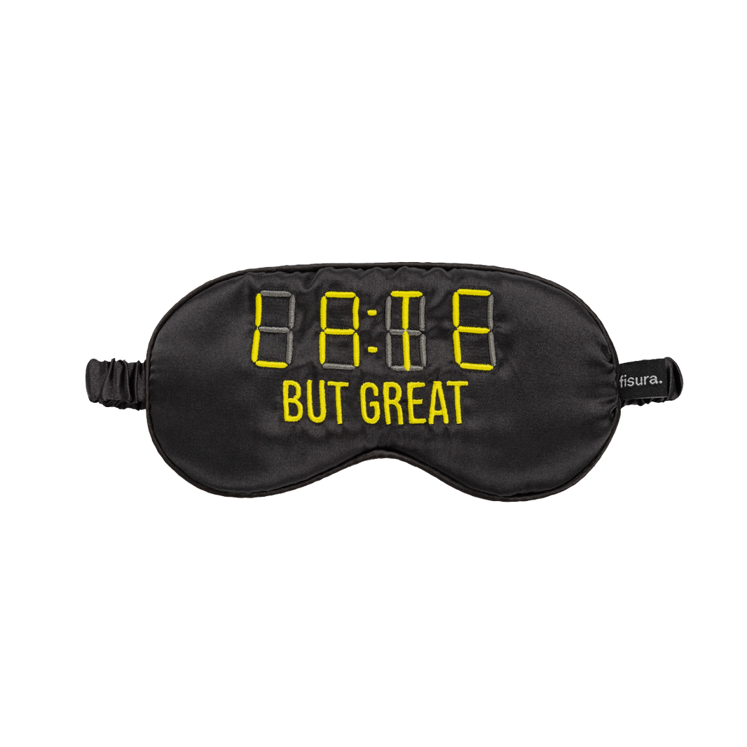 Masque de nuit "Late but great"