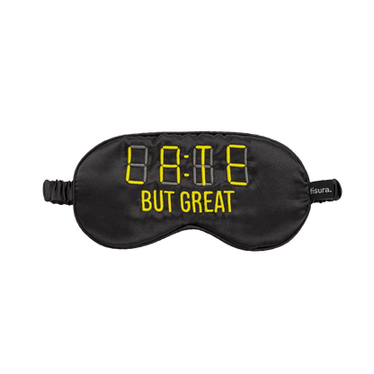 Masque de nuit "Late but great"