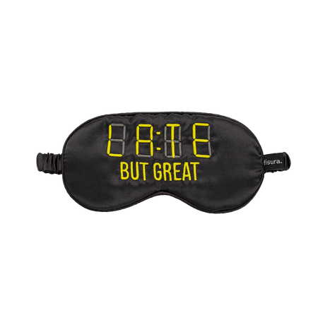 Masque de nuit "Late but great"