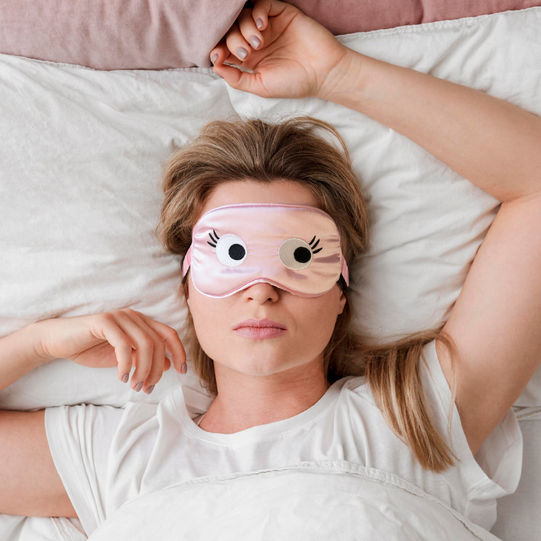 Masque de nuit motif yeux