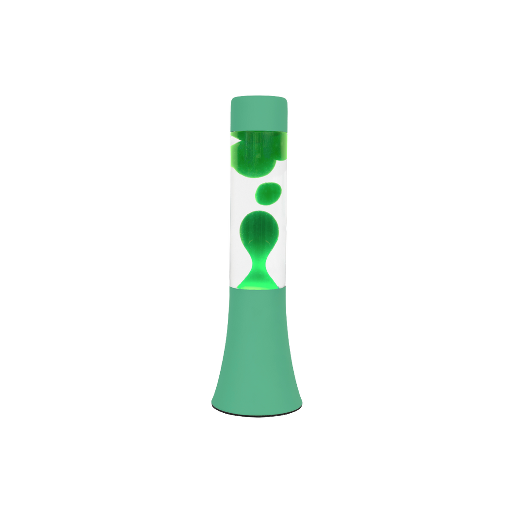 Mini lampe à lave vert mat