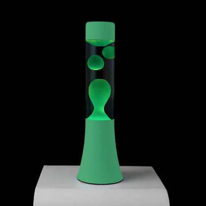 Mini lampe à lave vert mat