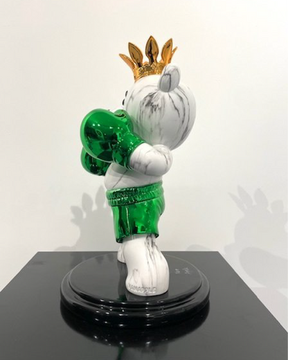 Boxing bear green