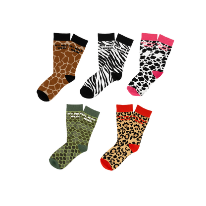 Pack 5 chaussettes "My wild week"