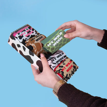 Pack 5 chaussettes "My wild week"