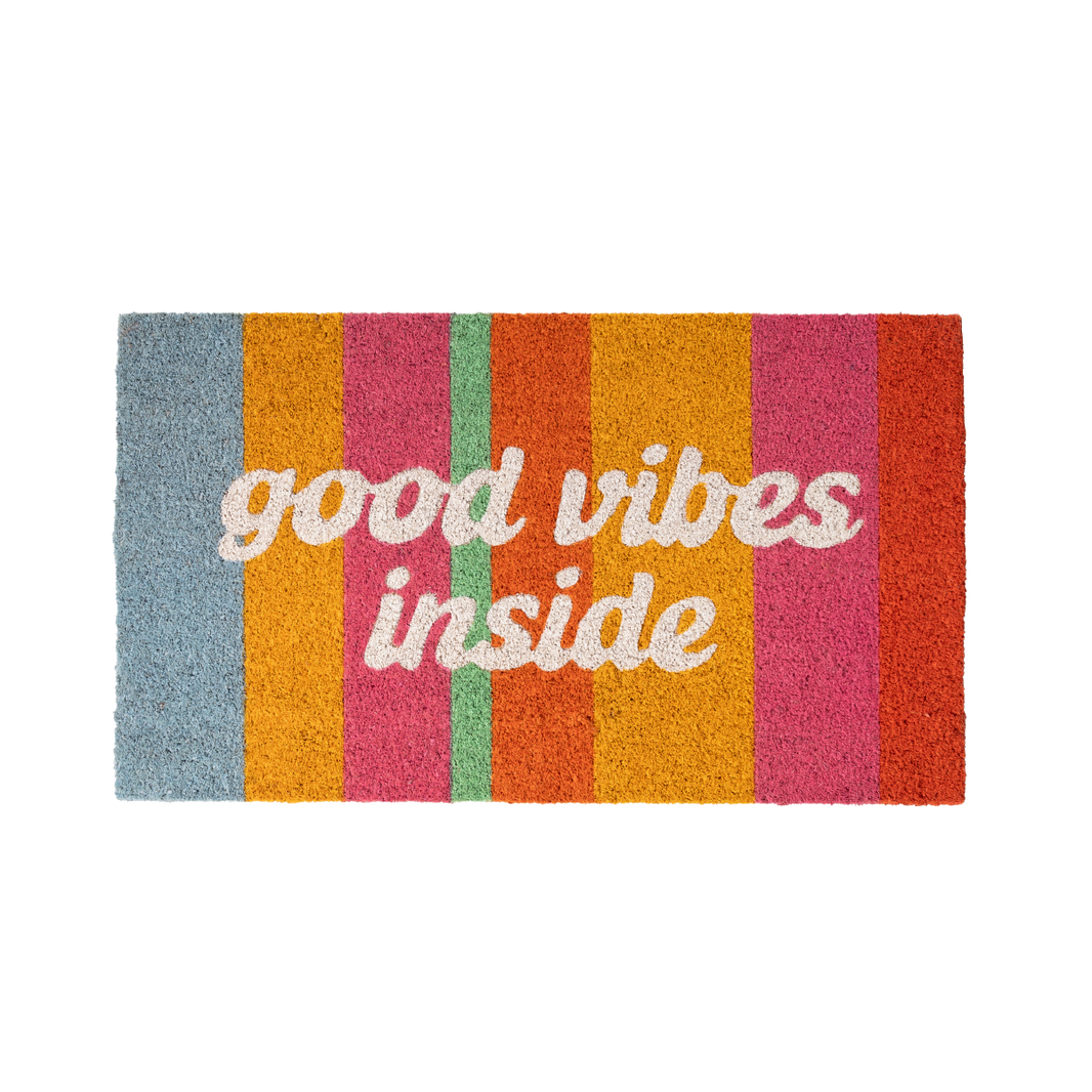 Paillasson "Good vibes inside"