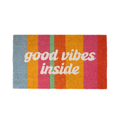 Paillasson "Good vibes inside"