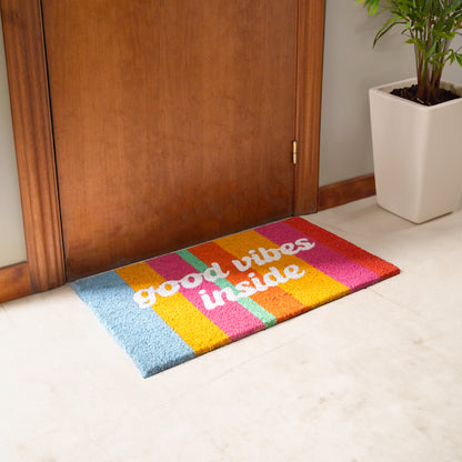 Paillasson "Good vibes inside"
