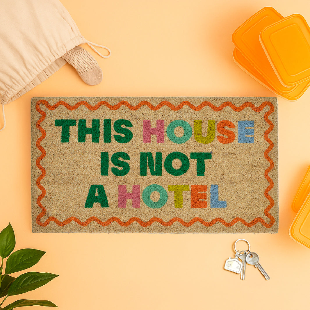 Paillasson "This house is not hotel"