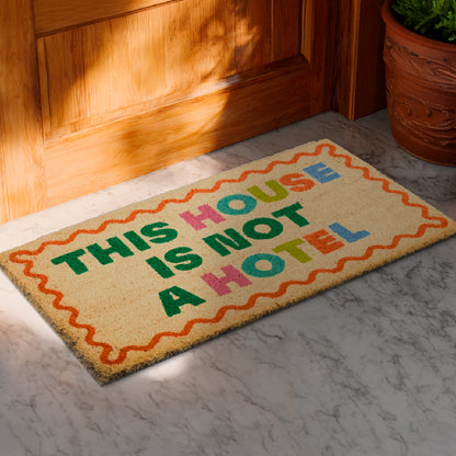 Paillasson "This house is not hotel"